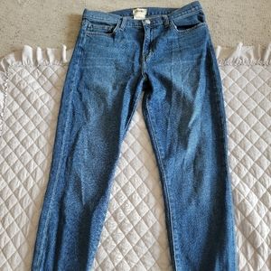 L'Agence size 29 jeans with raw hem
